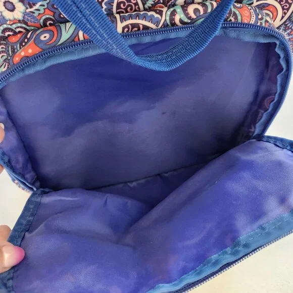 Large Simply Southern Blue Paisley Backpack Academia School Pretty Colorful Cute - Picture 9 of 16